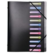 Trieur 12 compartiments en PP opaque - 24x32cm