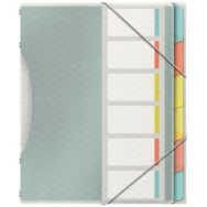 Trieur 6 compartiments 24x33 cm polypropylène couleur