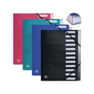 Trieur Extensible Osmose A4 12 Positions Couverture Polypro Coloris Assortis