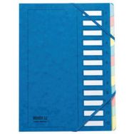 Trieur à élastique série 237, 12 compartiments,bleu