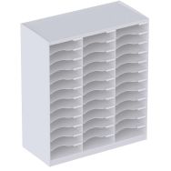 Trieur monobloc 36 cases coloris Blanc/Blanc