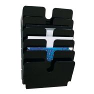Trieur mural Flexiplus A4 6 cases paysage Noir