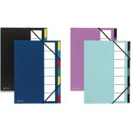 Trieur rigide ordonator dos extensible 7 compartiments noir