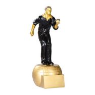 Trophée résine joueur pétanque - 20cm