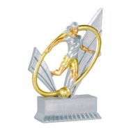 Trophée résine joueuse football - 12cm