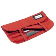 Trousse à couteaux en nylon rouge