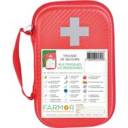 Trousse de secours 1/5 personnes en EVA/PU Rouge