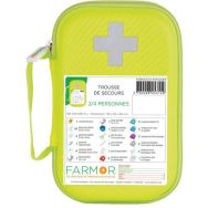 Trousse de secours 2/4 personnes PU Jaune Fluo