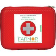Trousse de secours 5/10 personnes en PU Rouge