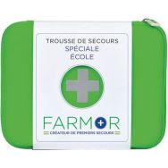 Trousse de secours  École grand model en PU vert fluo