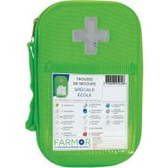Trousse de secours École petit model  en PU Verte Fluo