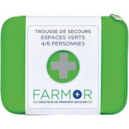 Trousse de secours Espaces verts 4/6 personnes en PU vert