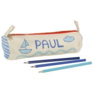 Trousse ronde en coton naturel (Lot de 4)