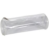 Trousse ronde transparente spéciale examen Dim. Ø 7 x 22 cm
