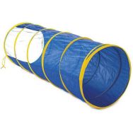 Tunnel bleu avec fenêtre, longueur : 180 cm