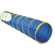 Tunnel bleu avec fenêtre, longueur : 300 cm