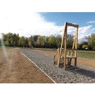 Tyrolienne - scellement direct