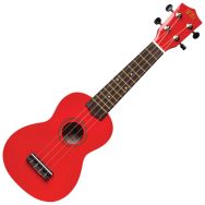 Ukulele soprano avec housse_rouge-Fuzeau