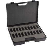 Valise noire Vide avec Mousse Fond 20 Cases pour Chronometres