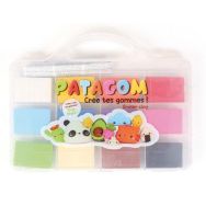 Valisette 12 pains 25g patagom couleurs assorties