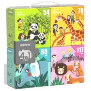 Valisette 4 puzzles - 329 pièces - Animaux