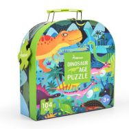 Valisette puzzle dinosaure