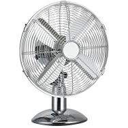 Ventilateur à poser métal chromé 30 W - Ø 25 cm