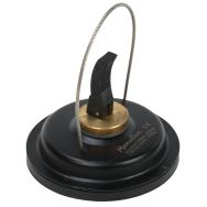 Ventouse simple noire - Force 35kg - Diamètre 75mm