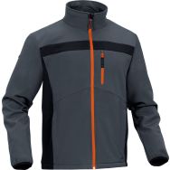 Veste Softshell Polyester/Elasthane LULEA2 Orange/gris Taille : L
