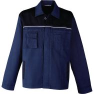 Veste de travail en pur coton et à col taille m