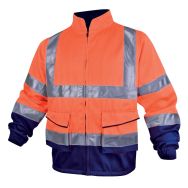 Veste de travail haute visibilité Orange fluo/Marine Taille : M