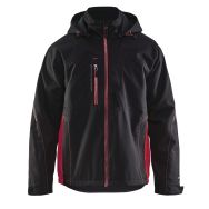 Veste hardshell noir/rouge
