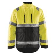 Veste hiver haute visibilité polyester jaune fluo/noir, respirant