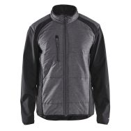Veste hybride noir/gris foncé