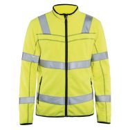 Veste micropolaire Haute-visbilité jaune fluorescent