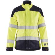 Veste multinormes inhérent femme jaune fluorescent/marine