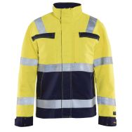 Veste multinormes jaune fluorescent/marine