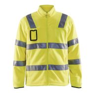 Veste polaire haute visibilité jaune fluorescent