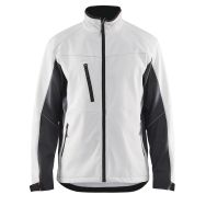 Veste softshell blanc/gris foncé