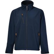 Veste softshell bleu coupe vent de taille s
