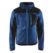Veste tricotée à capuche bleu foncé - Blåkläder
