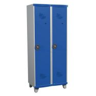 Vestiaire 2 colonnes Seamline Optimum® 400 mm sur pieds - Acial