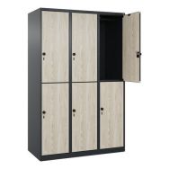 Vestiaire 2 niveaux Evolo PLUS - 6 casiers, largeur 400 mm