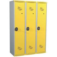 Vestiaire 3 colonnes Seamline Optimum® 400 mm sur socle - Acial