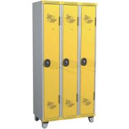 Vestiaire 3 colonnes Seamline Optimum® Largeur 300 mm sur pieds- Acial