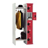 Vestiaire 5 cases & penderie Seamline® - Penderie 520 mm - Acial