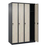 Vestiaire Evolo PLUS - 4 colonnes, largeur 300 mm