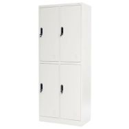 Vestiaire métal 2 cases gris - 2 colonnes - Manutan Expert
