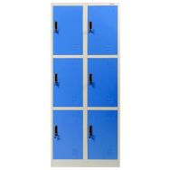 Vestiaire métal 3 cases bleu - Manutan Expert