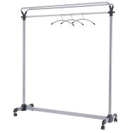 Vestiaire mobile Pro + 3 cintres Gris métal